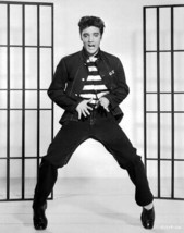 Jailhouse Rock Elvis Presley full length pose in black 11x14 photo - £13.57 GBP
