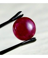 GTL CERTIFIED NATURAL UNTREAT BURMESE RUBY ROUND CABOCHON 6.21 CTS GEMST... - £5,300.04 GBP