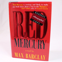 SIGNED Red Mercury By Barclay Max HC 1st Print 1st Edition With DJ 1996, Good  - £21.17 GBP