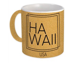 Hawaii : Gift Mug Square Souvenir Travel Beach USA Beach Tropical Summer - £12.57 GBP