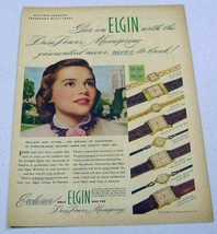 1951 Print Ad Elgin Ladies Wrist Watches 8 Different Watch Styles - $13.58
