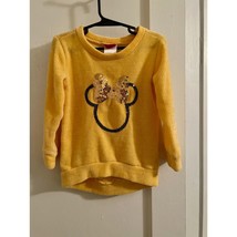 Girls Disney Junior Minnie Mickey Mouse Yellow Sweater Size 3T - $15.00