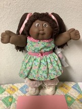RARE Vintage Cabbage Patch Kid Girl African American Brown Hair &amp; Eyes HM#12 - £307.36 GBP