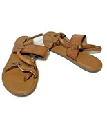 Nicole Womens Brown Leather Strappy Sandals Buckle Size 9 - £11.03 GBP