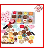 Charming Wooden Cookie Play Food Set – Complete Kitchen Accessories for ... - $715.68 MXN