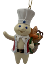 VTG 2002 Pillsbury Doughboy Santas Helper Christmas Ornament Danbury Mint - £11.89 GBP