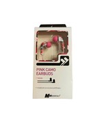 Mobil Essentials Pink Camo Earbuds Compatible With Most Smartphones, MP3... - £3.40 GBP