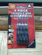 4 Piece Triangle Screwdriver SET with Hex Handle sizes: 1.6~2.0~2.2~2.3 ... - £11.76 GBP