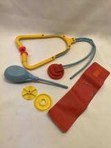 1977 Fisher Price Doctor Medical Kit  Stethoscope Blood Pressure Parts For Rep￼ - £4.45 GBP