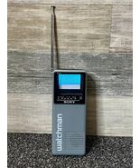 Sony Watchman Black and White TV Model FD-10A CRT Portable Analog RF WORKS - $27.68 CAD