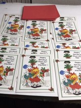 Vintage Suzy&#39;s Zoo Christmas Cards - Lot of 15~Happy Holidays - Our New Mailbox  - £15.82 GBP