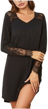 RH LLadies Women&#39;s Nightie Button Lace Shirt Night Dress PJ Top Lounge R... - $19.99