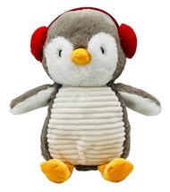 Spark Create Imagine Penguin Plush Gray Stuffed Animal Rattles Crinkle Wings - $18.69