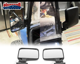 2PCS Golf Cart Side Mirrors, Rear View Mirror for Yamaha Club Car EZGO Parts - £10.02 GBP