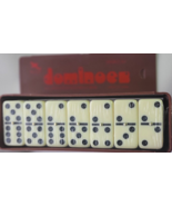 Double Six Aero Plane Dominoes Game in Set of 28 Wooden Box Size 2&quot;X3/4&quot;... - £11.23 GBP