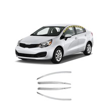 Rain Guards for Kia Rio Sedan 2012-2017 (4PCs) Chrome Finish Tape-On Style - $122.95
