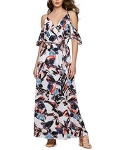 bar III Womens Watercolor Cold-Shoulder Maxi Dress Small NWT New - $365.81 MXN