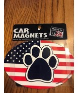 Car Magnets Who Rescued Who? US Flag Paw Ships N 24h - $14.73