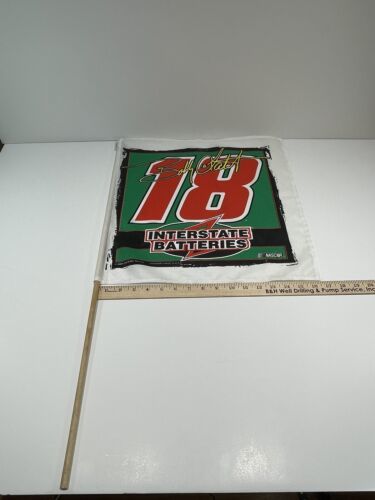 Bobby Labonte Flag WinCraft Sports NASCAR Flag #18 2000 Joe Gibbs Racing Vintage - $19.79
