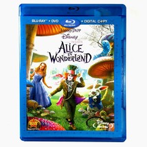 Alice in Wonderland (3-Disc Blu-ray/DVD, 2010, Widescreen) *Like New !  - $9.48