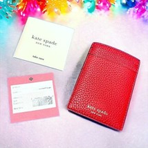 KATE SPADE Polly Card Holder in Red Brand New With Tags - £51.55 GBP