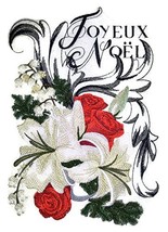 BeyondVision Merry Christmas Boutique [Joyeux Noel] Embroidered Iron on/Sew Patc - £22.61 GBP