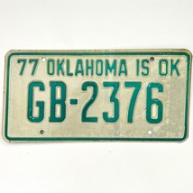1977 United States Oklahoma Garfield County Passenger License Plate GB-2376 - €11,20 EUR
