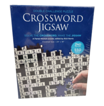 Dual Challenge Crossword Jigsaw Puzzle 2nd Edition 550 Pieces 2-In-1 NEW... - $15.74