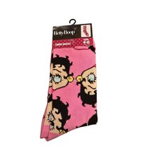 NEW Betty Boop Pink Crew Socks Size 9–13 Equalizer Accessories Cartoon Gift - $197.61 MXN