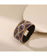Bohemian Retro Full Rhinestone Handmade Beading Bracelet - $20.58 CAD