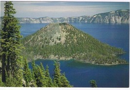 Oregon Postcard Wizard Island Crater Lake National Park - £2.34 GBP