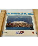 BC Place Stadium Poster 1980 Double Sided Construction Project Lions Whi... - £14.96 GBP