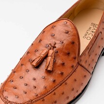 Aubiere Genuine Ostrich Quill Dress Loafer Cognac image 4