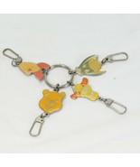 Disney Winnie Pooh Tigger Piglet Eeyore Enamel Metal Face Head Key Chain... - $19.59