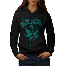 Wellcoda Mary Cool Puff Pass Womens Hoodie, Weed Casual Hooded Sweatshirt - £29.06 GBP