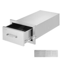 VEVOR Outdoor Kitchen Flush Mount Drawers,  2 Drawers,14x8.5x23 in, with... - $81.90