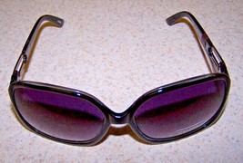 Liz Claiborne Villager Sunglasses Black Fr. W/ Purple Lenses -100% Uv Nwt #83043 - £19.90 GBP