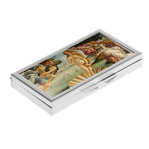 PILL BOX 7 Grid the Birth of Venus Sandro Botticelli Stash Metal Case Holder - £12.50 GBP