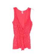 OP Swimsuit Cover Up Romper Size 7/9 Coral Lace - £8.07 GBP