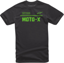 Alpinestars Mens Moto X T-Shirt Tee Shirt Black/Green 2XL - £19.94 GBP
