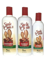 Suela &amp; Canela Set: Shampoo, Conditioner, Leave-In, Cleans &amp; Fortifies - £35.37 GBP