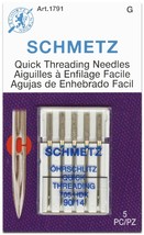 Schmetz Quick Self Threading Machine Needles-Size 90/14 5/Pkg - £13.20 GBP