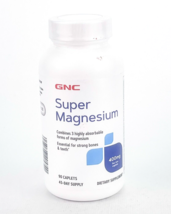 GNC Super Magnesium 400 Mg Per 2 Caplets 90 Caplets Total BB 11/2027 - $18.37