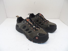Merrell Men&#39;s Work Ridgepass Bolt Comp. Toe CP Safety Hiking Shoes Brown 7.5M - £85.84 GBP