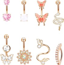  8PCS Belly Buton Ring  - £23.05 GBP