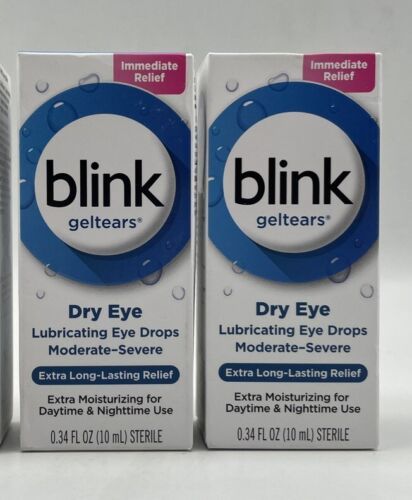Blink GelTears Lubricating Eye Drops,  0.34 Fl oz Pack of 2  - $19.79