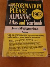 1962 New Information Please Almanac Altlas Yearbook, NY Journal American... - $251.77 MXN