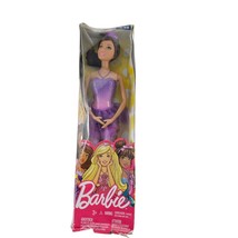 Mattel Barbie Fairytale Ballerina Brunette Doll Purple Dress Damaged Box - £9.58 GBP