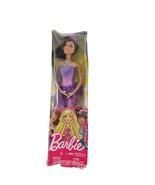 Mattel Barbie Fairytale Ballerina Brunette Doll Purple Dress Damaged Box - £9.39 GBP