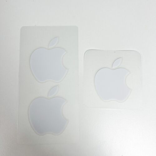 Authentic Apple White Logo Sticker Decals 3 iPod iPad iPhone Case Stickers Lot - £3.10 GBP
